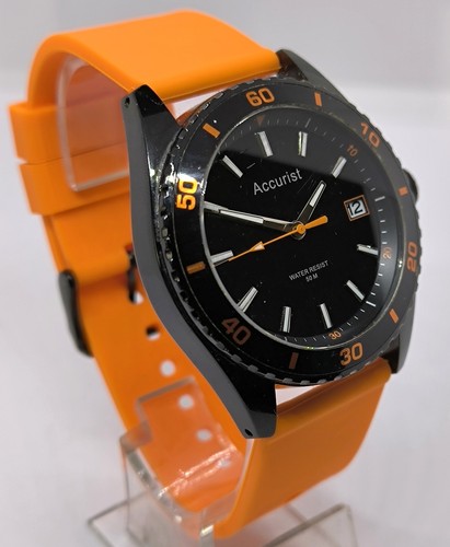 Accurist gents orange silicon - gents,
