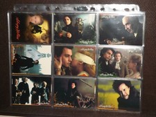 Inkworks Sleepy Hollow  set of 90 Tim Burton movie cards  + wrapper 1999