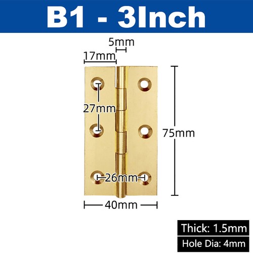 Brass door butt hinge cabinet - door,