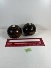 Vintage Wooden Bowls (1068 Gram Each) (LP) Size 4 ? Approx 12cm Diameter