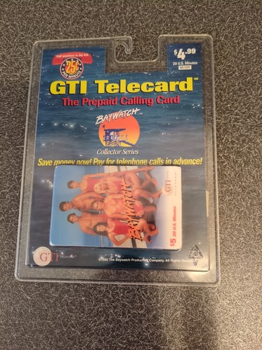 Rare sealed gti telecard - rare,