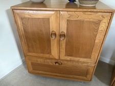 Genuine Ercol Mid Century Windsor TV/Drinks Cabinet (845) - Excellent Condition