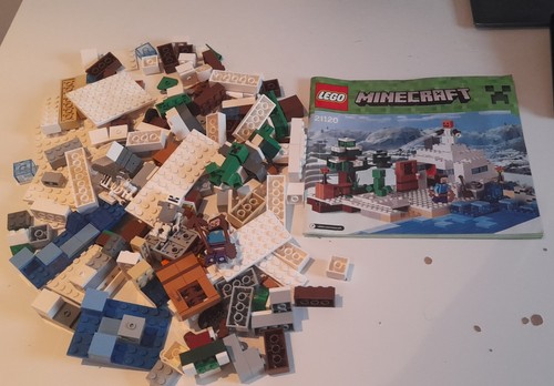 Lego minecraft snow hideout - minecraft,