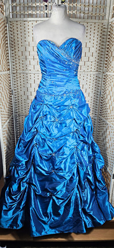 Mori lee blue satin - lee,