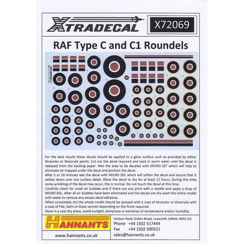 Raf type c1 roundels - c, /