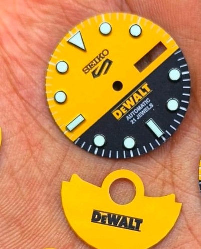 Seiko nh36 dewalt logo dial - dewalt,