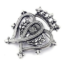 Vintage Style Silver Thistle