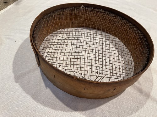 Antique bentwood sieve large - antique,