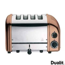 Dualit Classic 4 Slot Toaster With Sandwich Cage in Copper Spray Finish 40597