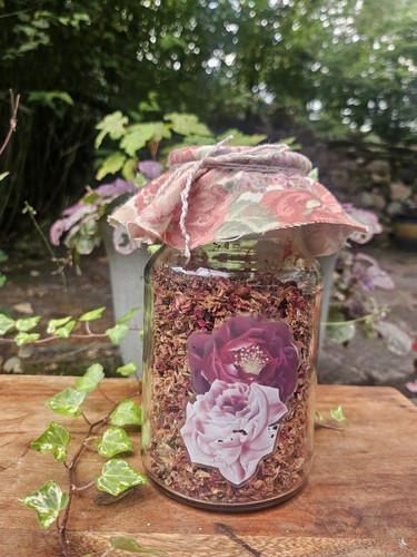 Dried rose petals presented - dried,