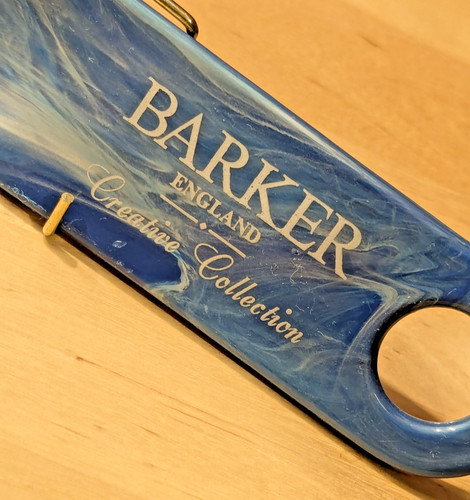 Barker england blue marble - barker,,