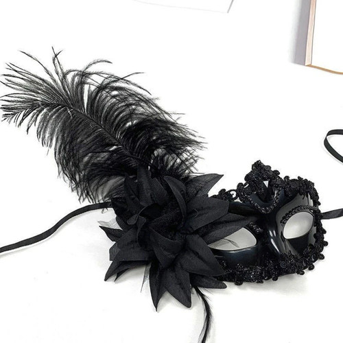 Halloween feather mask - feather,