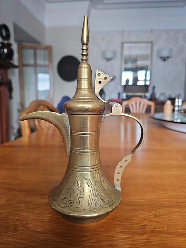 Vintage brass arabic - brass,