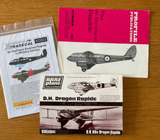 Rareplane Vacform D.H.Dragon Rapide with Xtradecals and Profile Publication !/72
