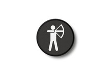 Patch Badge Printed Iron-On Archery Emblem