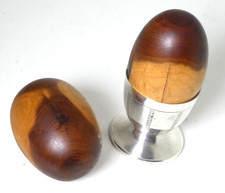 Vintage lathe turned yew - vintage,