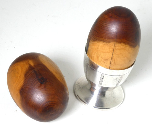 Vintage lathe turned - lathe, yew