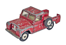 Vintage Corgi Toys 109" WB Land Rover Red Color Diecast Model Truck Unboxed.