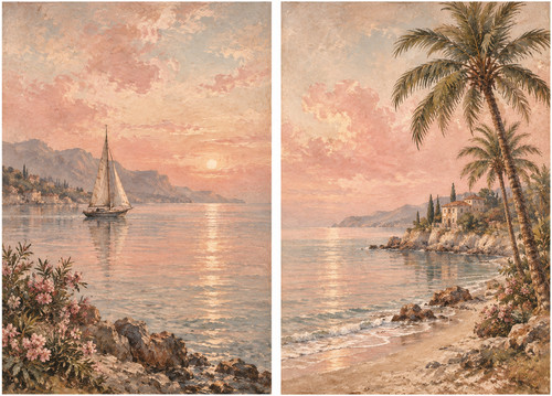 Coastal seascape set - 11.,