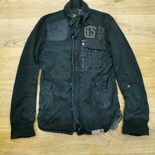 G Star Jacket Mens M Medium Black Overshirt Combat Utility Shacket Army Military