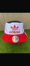 Red White And Black Stone Roses Adored Bucket Hat - New