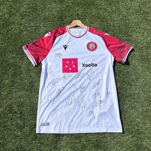 Stevenage squad signed - shirt, |
