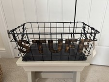 Kirklands Wire Storage Basket Rustic LookingUSA import from Kirklands