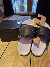 Jordan Play Slides Black and white 4.5uk