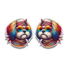 2x Small Hippie Hipster Shitzu