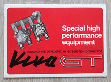 Vauxhall Viva GT HB Blydenstein/Coburn Performance Equipment Brochure c.1968