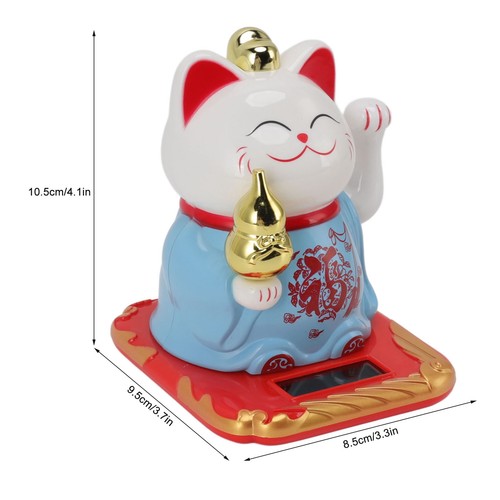 Lucky cat waving - (blue)lucky,