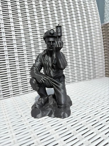 Black coal miner - black,