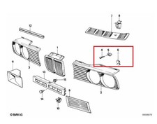 BMW E30 Front Grille Fixings