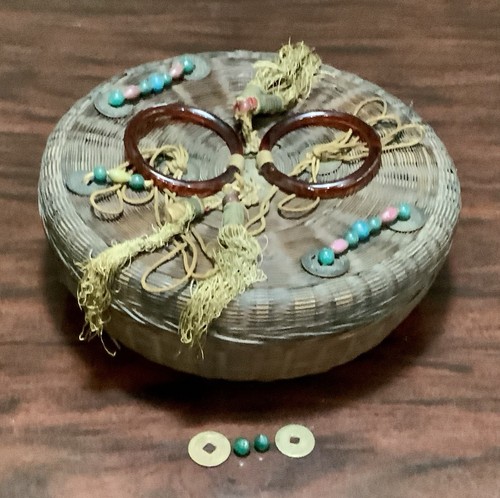 Antique chinese sewing basket - chinese,