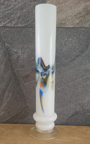 Vintage 70s snowflake vase - vintage,