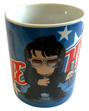Wenicons Elvis Presley Mug Red White Blue 4” Tall in VGC Fabulous