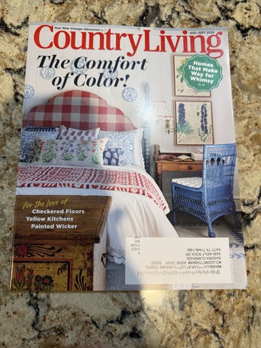 Country living magazine august - country,