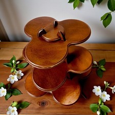 1984 Franklin Mint Woodland Surprises Original Wooden Figurine Stand