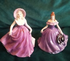 2 Ladies Figurines 1 fine bone china +  1 by Leonardo Collection