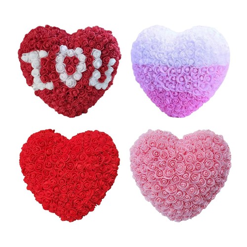 Heart rose flower preserved - heart,