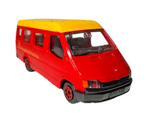 Corgi 13cm Long Diecast C676/5 - Ford Transit Royal Mail Post Bus - Red/Yellow