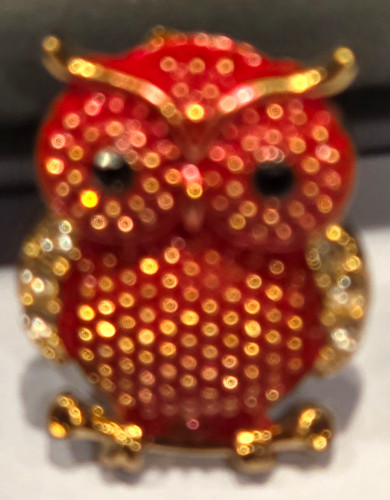 Red enamel crystal - enamel,