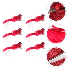 6 Pcs Clip on Birds for