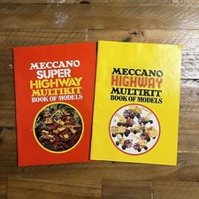 Vintage Meccano Highway Multi kit Book Of Models Manuals X 2 1974