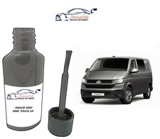 FOR VOLKSWAGEN VW INDIUM GREY LR7H TOUCH UP BOTTLE BRUSH REPAIR PAINT CHIP VW