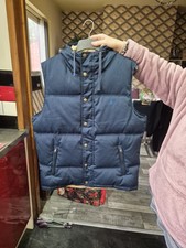 Jack Wills Mens Puffa Gilet Size Large Navy