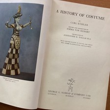 A HISTORY OF COSTUME, 1937. HB