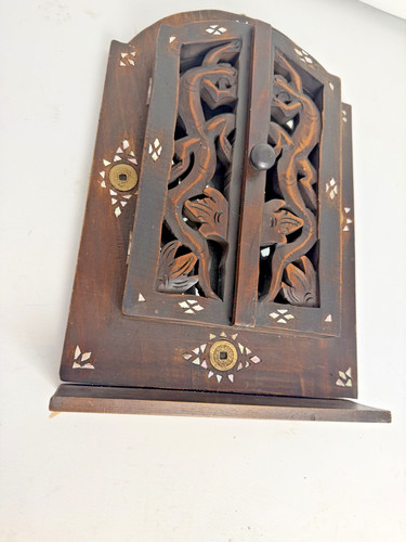 Vintage wood framed - wood-framed, mirror