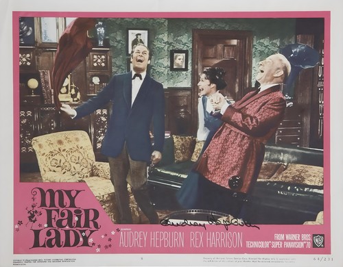 Audrey hepburn signed lobby - audrey,