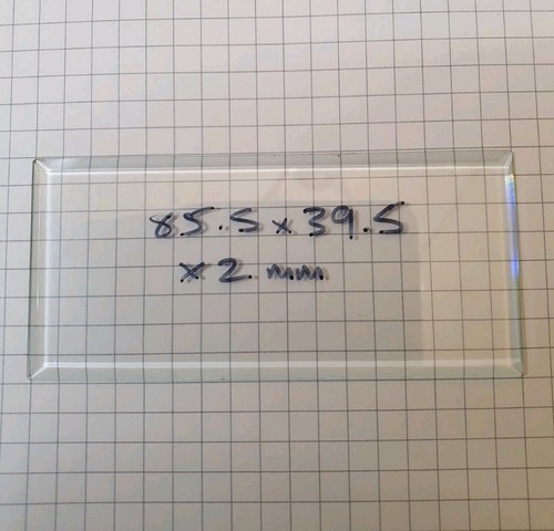 Bevelled carriage clock glass - bevelled,